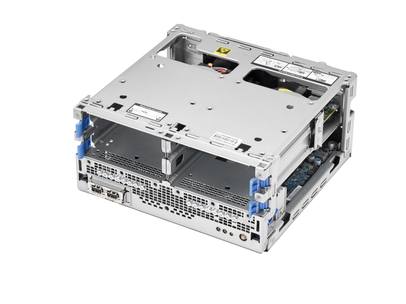 HPE ProLiant MicroServer Gen10 Plus v2 E-2314 4 核 16GB-U VROC 4LFF 非热插拔 180 瓦外接电源服务器 Top view open