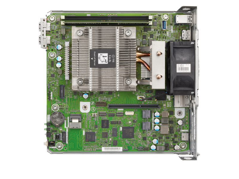 Serveur HPE ProLiant MicroServer Gen10 Plus v2 G6405 2 cœurs 16 Go-U VROC 4 lecteurs grand facteur de forme-NHP Module d’alimentation externe 180 W Detail view