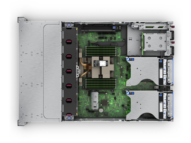 HPE ProLiant DL345 Gen11 Top view open